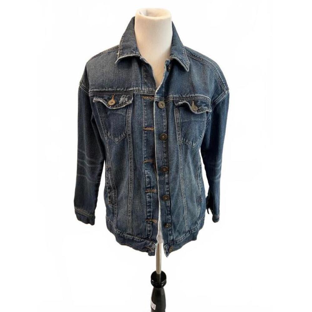 Free People DIstressed Denim‎ Jacket Size XS/TP